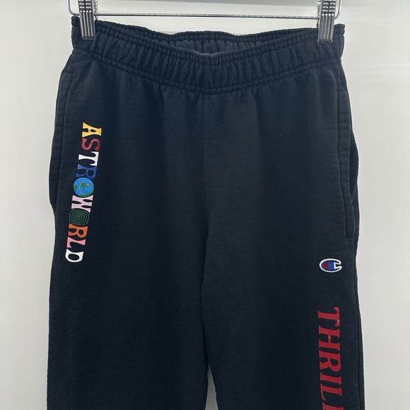 Travis Scott Astroworld Thrills And Chills Jogger Sweatpants Champion Men's XS/S - Picture 2 of 11